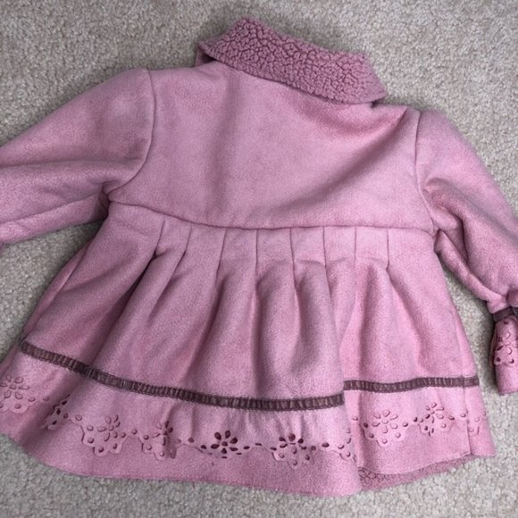 Young Hearts Baby Girl pink fall/ spring coat 18 M - Picture 2 of 6
